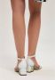 Cesare Gaspari Vierkante Hak Sandalen Wit White Dames - Thumbnail 7