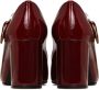 Cesare Gaspari Vintage Buckle Patent Leather Pumps Red - Thumbnail 2