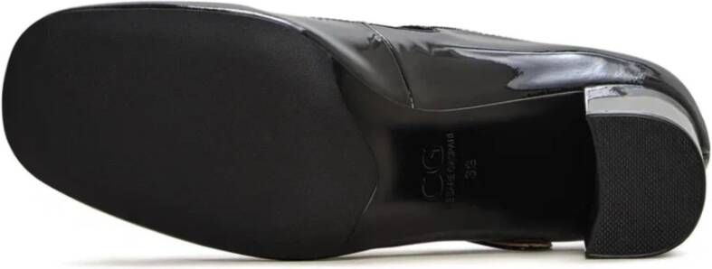 Cesare Gaspari Vintage gesp patentleren pumps Zwart