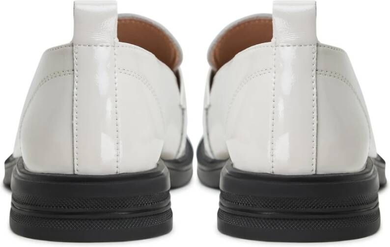 Cesare Gaspari Witte Blokhak Loafers White Dames