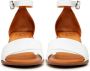 Cesare Gaspari Witte Blokhak Sandalen White Dames - Thumbnail 4