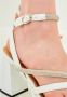 Cesare Gaspari Witte blokhak sandalen White Dames - Thumbnail 9