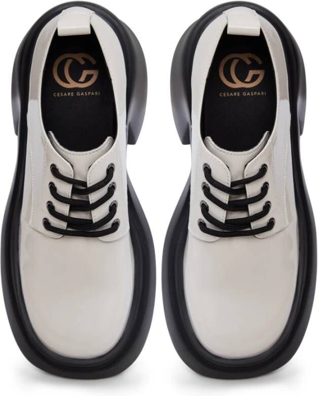 Cesare Gaspari Witte Chunky Loafers White Dames