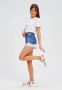 Cesare Gaspari Witte Leren Plateau Sandalen Joanna White Dames - Thumbnail 2