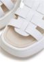 Cesare Gaspari Witte Leren Plateau Sandalen Joanna White Dames - Thumbnail 5