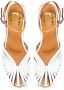 Cesare Gaspari Witte Leren Platte Sandalen White Dames - Thumbnail 6