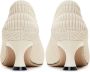 Cesare Gaspari Witte Stiletto Hakken Pumps White Dames - Thumbnail 4