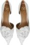 Cesare Gaspari Witte Stiletto High Heeled Sandalen White Dames - Thumbnail 7