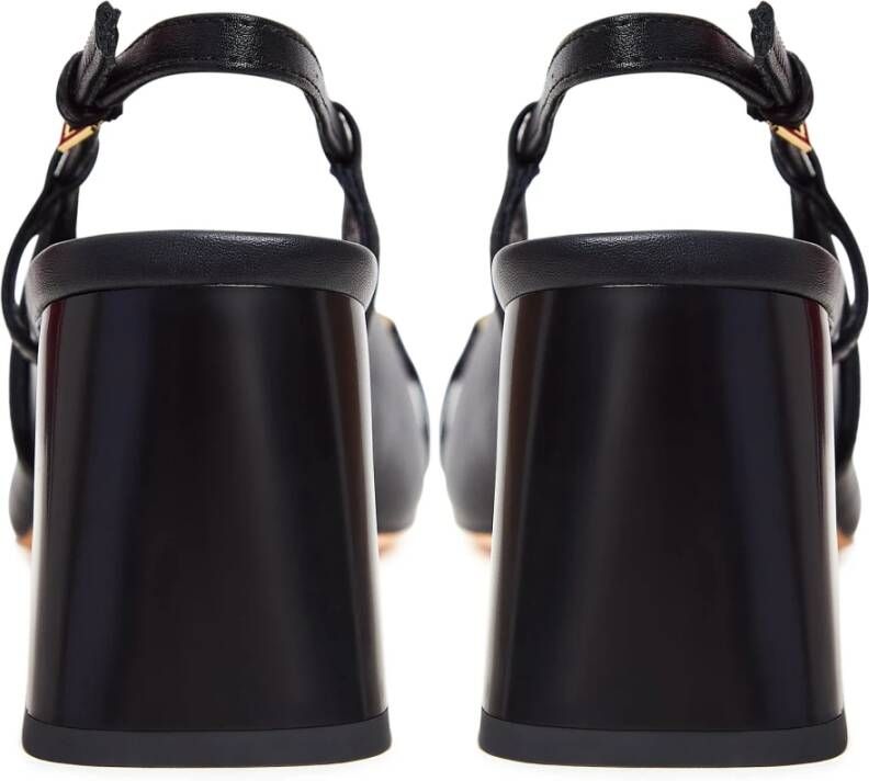 Cesare Gaspari Zwarte Block Heel Pumps Anais Black Dames