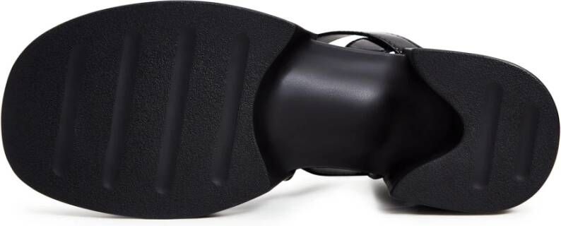 Cesare Gaspari Zwarte Blokhak Sandalen Black Dames