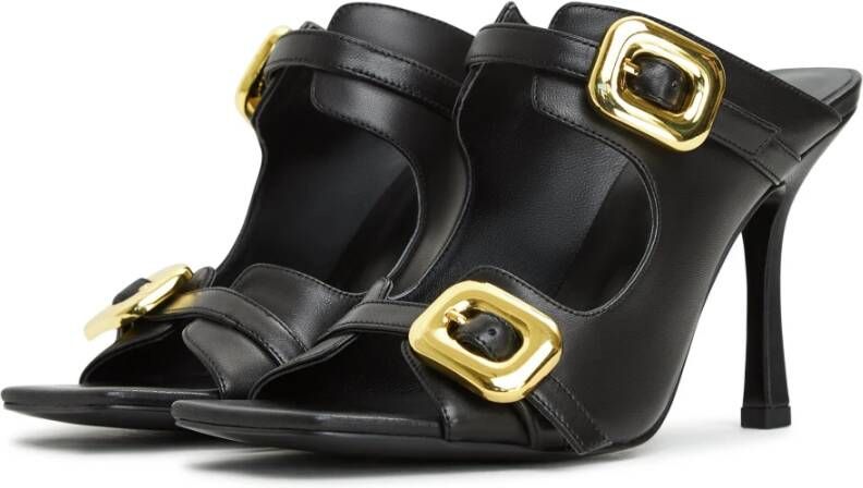 Cesare Gaspari Zwarte hoge hakken sandalen Black Dames