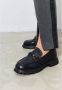 Cesare Gaspari Zwarte Leren Platform Loafers Black Dames - Thumbnail 6