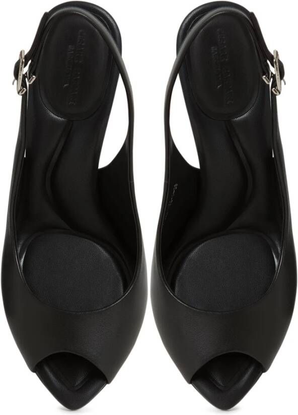 Cesare Gaspari Zwarte Stiletto High Heeled Sandalen Black Dames
