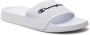 Champion Witte Slippers met Logo Letters White Heren - Thumbnail 3