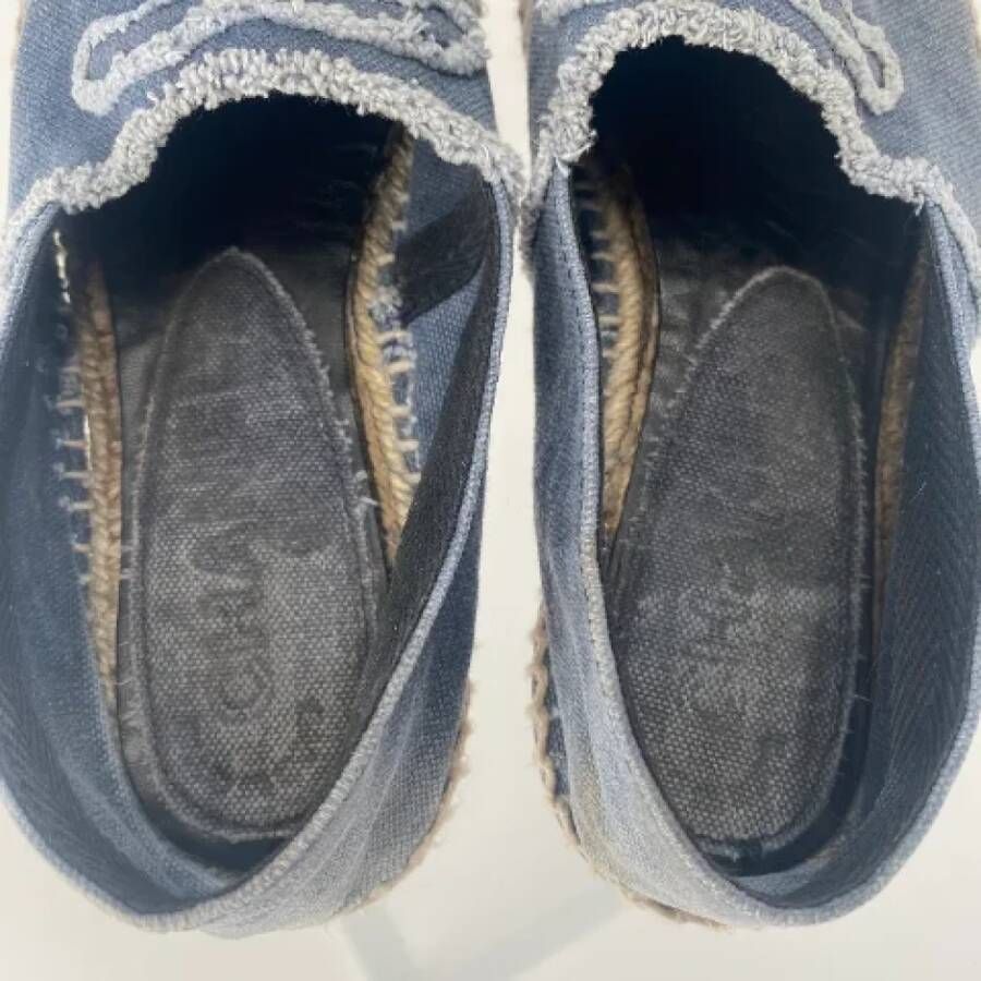 Chanel Vintage Pre-owned Canvas espadrilles Blue Dames