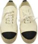 Chanel Vintage Pre-owned Canvas espadrilles White Dames - Thumbnail 3