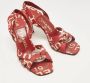 Chanel Vintage Pre-owned Canvas sandals Red Dames - Thumbnail 4