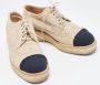 Chanel Vintage Pre-owned Canvas sneakers Beige Dames - Thumbnail 4