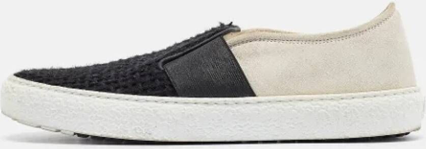 Chanel Vintage Pre-owned Canvas sneakers Black Dames
