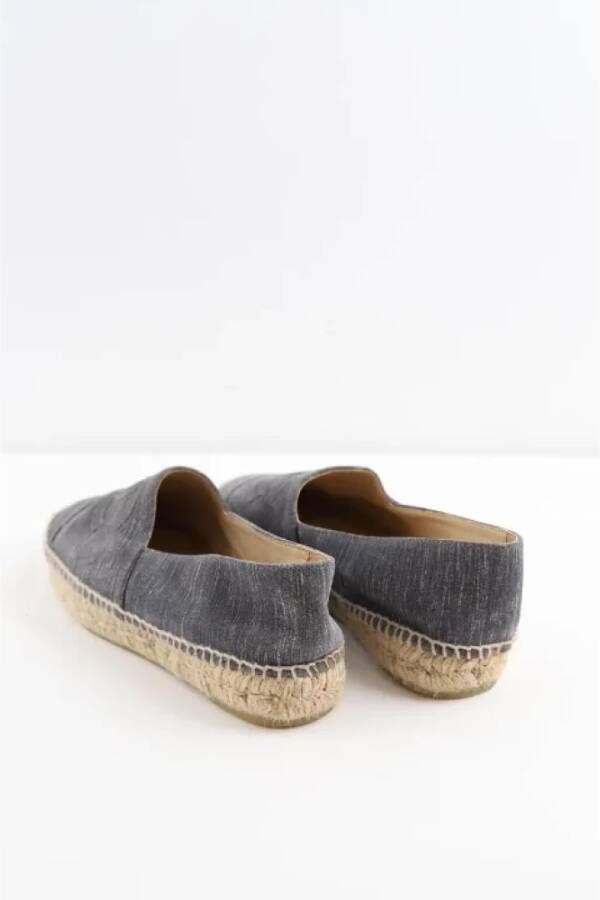Chanel Vintage Pre-owned Denim espadrilles Gray Dames