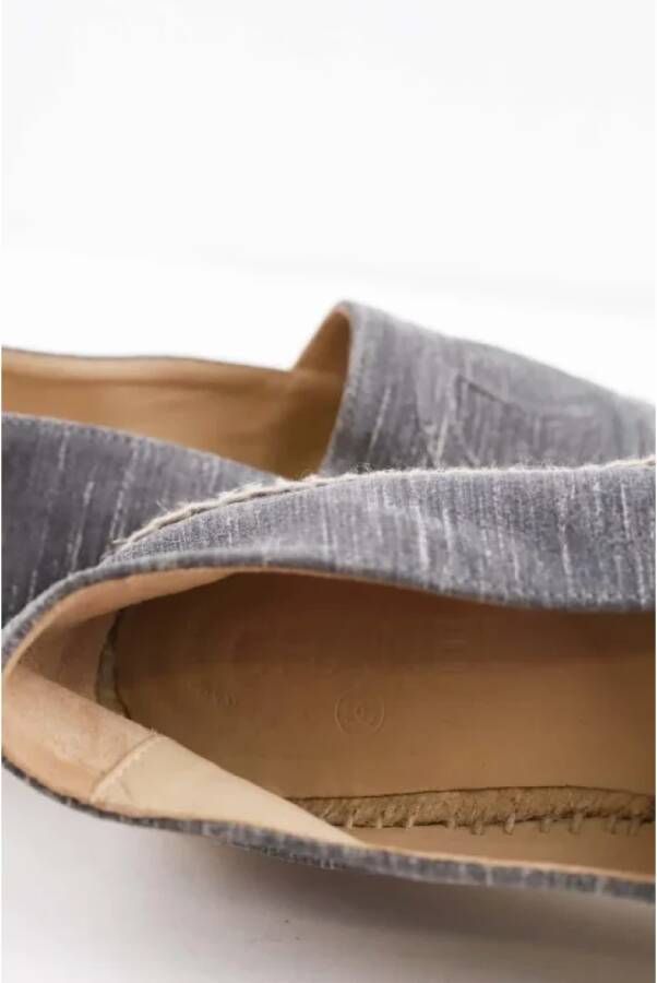 Chanel Vintage Pre-owned Denim espadrilles Gray Dames