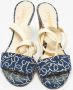 Chanel Vintage Pre-owned Denim sandals Blue Dames - Thumbnail 2