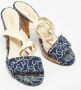 Chanel Vintage Pre-owned Denim sandals Blue Dames - Thumbnail 3