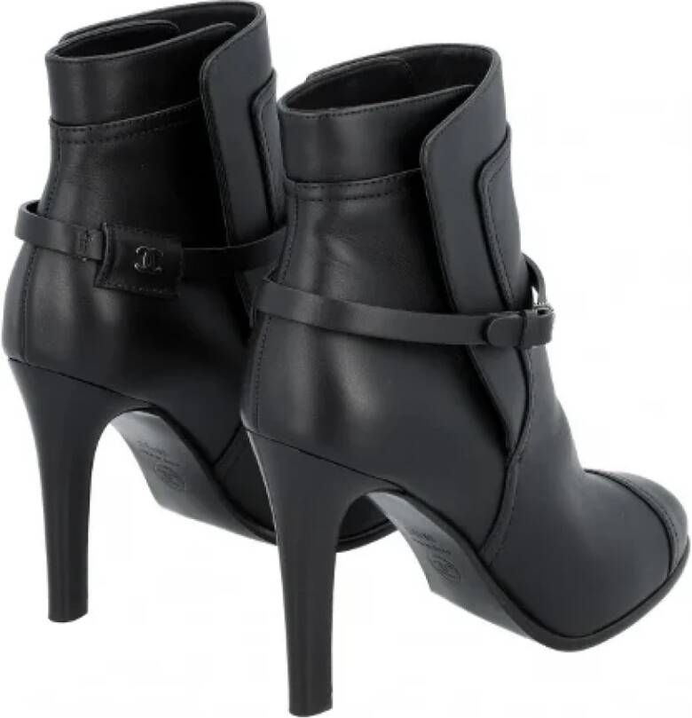 Chanel Vintage Pre-owned Fabric boots Black Dames