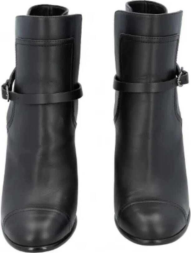 Chanel Vintage Pre-owned Fabric boots Black Dames
