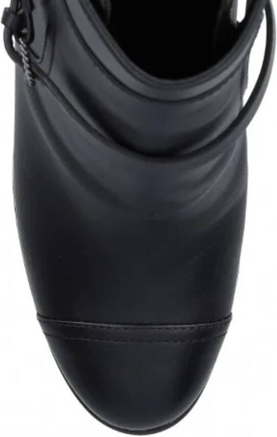 Chanel Vintage Pre-owned Fabric boots Black Dames