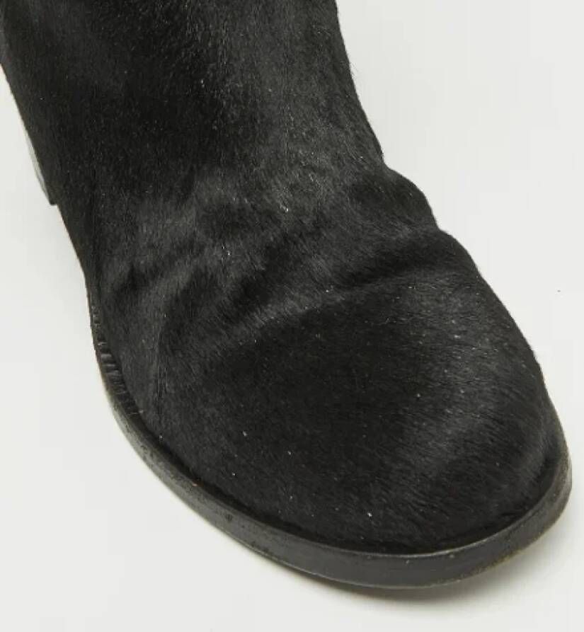 Chanel Vintage Pre-owned Fabric boots Black Dames