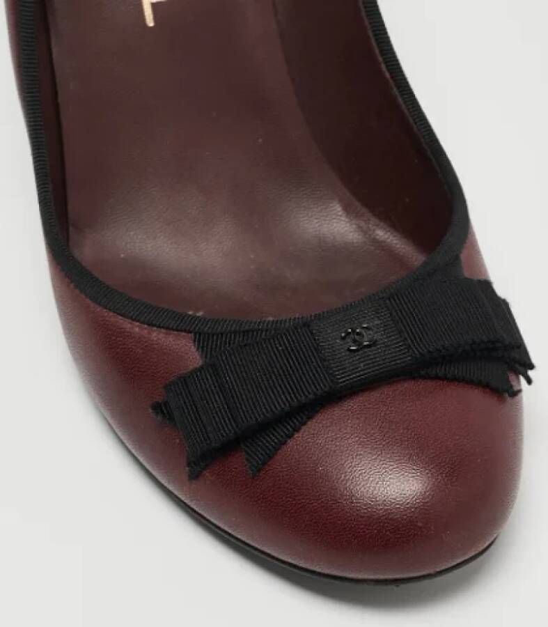 Chanel Vintage Pre-owned Fabric heels Brown Dames