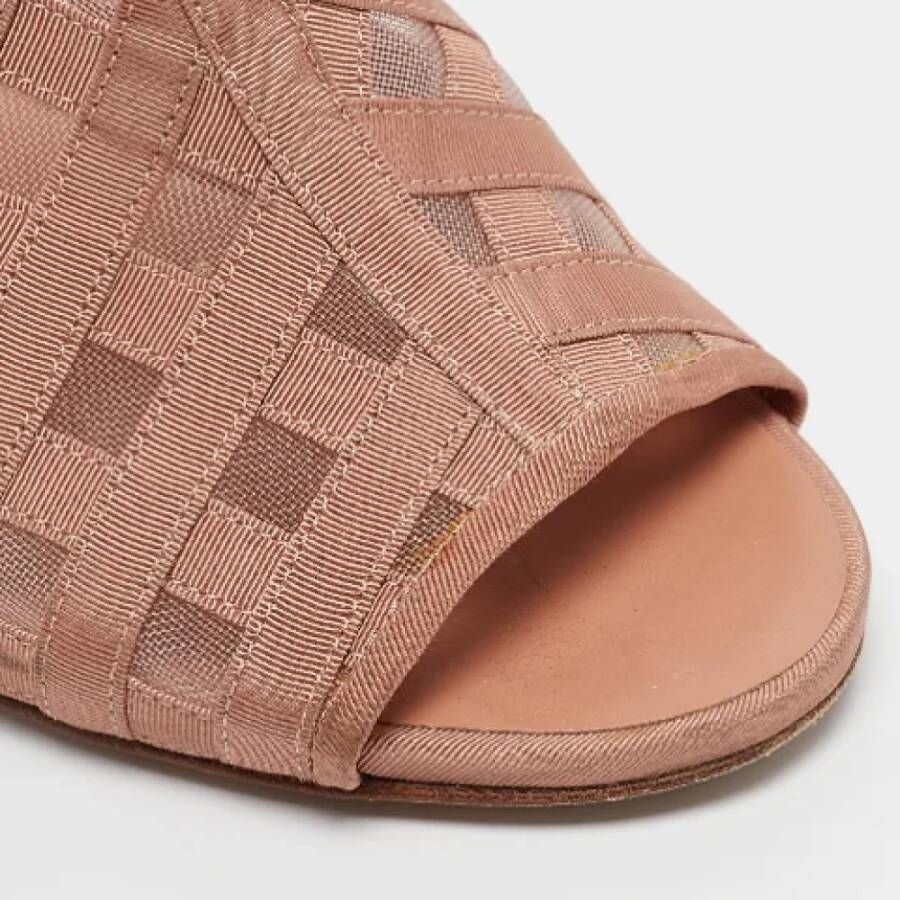 Chanel Vintage Pre-owned Fabric mules Pink Dames