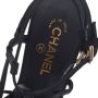 Chanel Vintage Pre-owned Fabric sandals Black Dames - Thumbnail 6