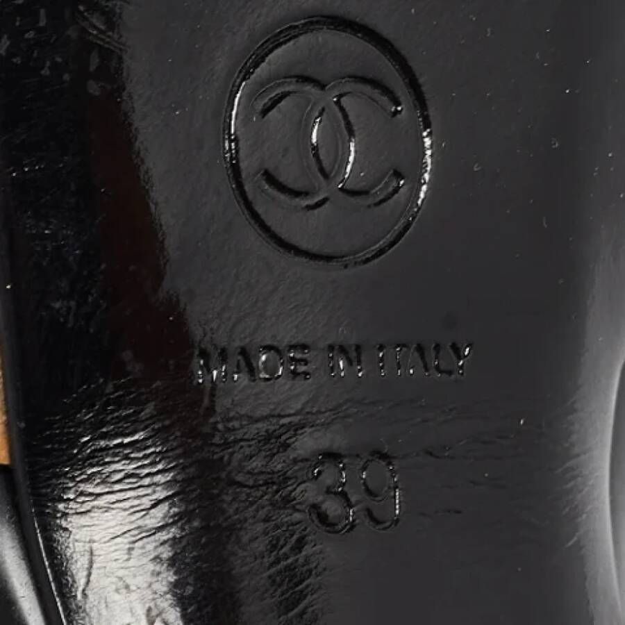 Chanel Vintage Pre-owned Fabric sandals Black Dames