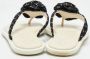Chanel Vintage Pre-owned Fabric sandals Black Dames - Thumbnail 4