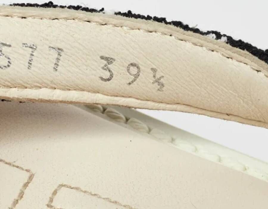 Chanel Vintage Pre-owned Fabric sandals Black Dames