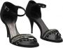 Chanel Vintage Pre-owned Fabric sandals Black Dames - Thumbnail 2