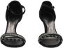 Chanel Vintage Pre-owned Fabric sandals Black Dames - Thumbnail 4