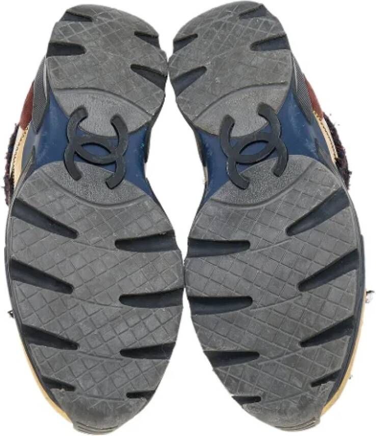 Chanel Vintage Pre-owned Fabric sneakers Black Dames