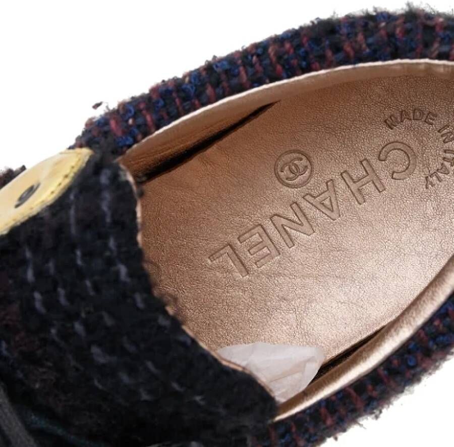 Chanel Vintage Pre-owned Fabric sneakers Black Dames
