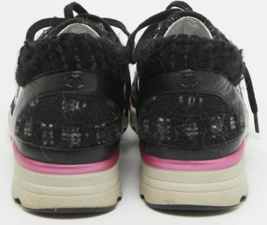 Chanel Vintage Pre-owned Fabric sneakers Black Dames