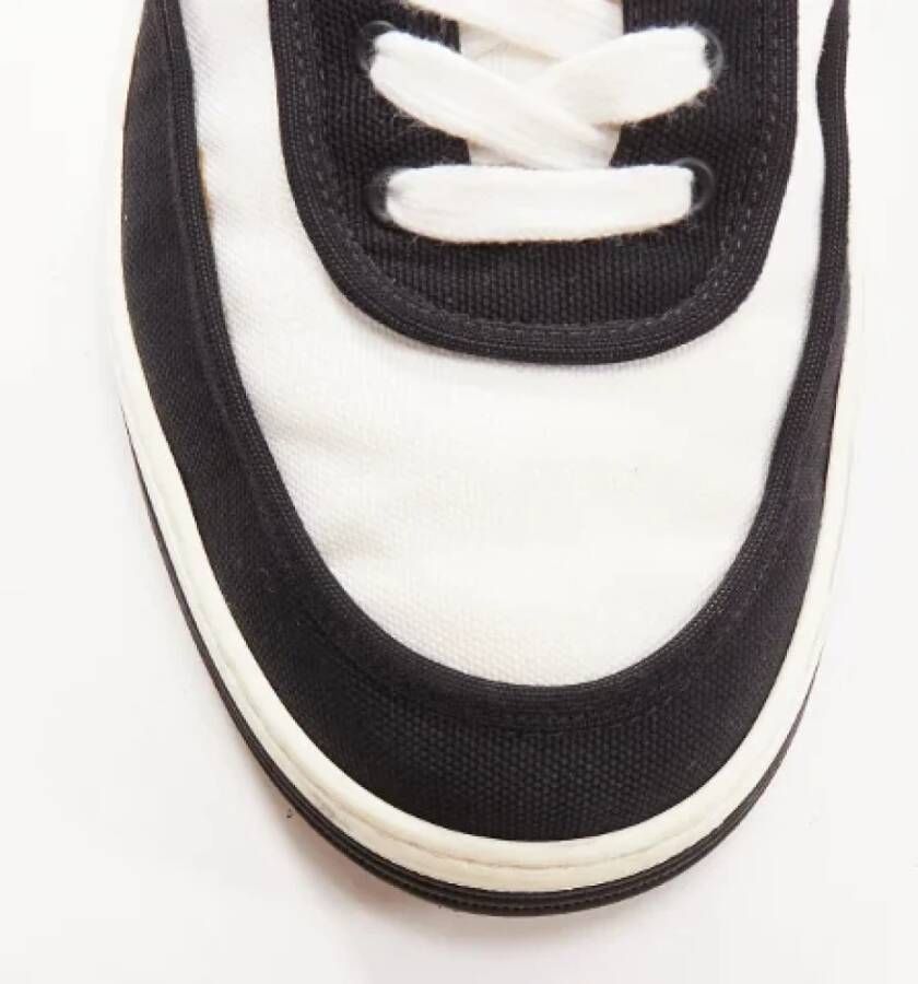 Chanel Vintage Pre-owned Fabric sneakers Black Dames