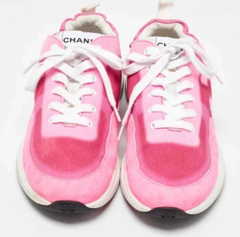 Chanel Vintage Pre-owned Fabric sneakers Pink Dames