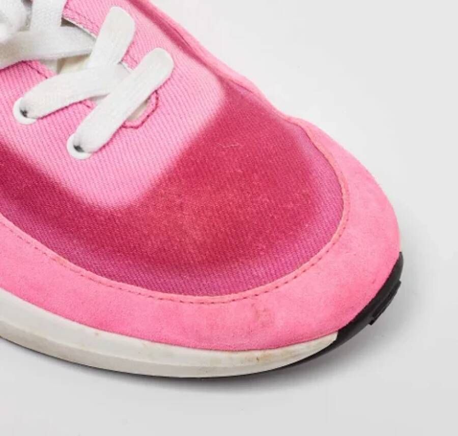 Chanel Vintage Pre-owned Fabric sneakers Pink Dames