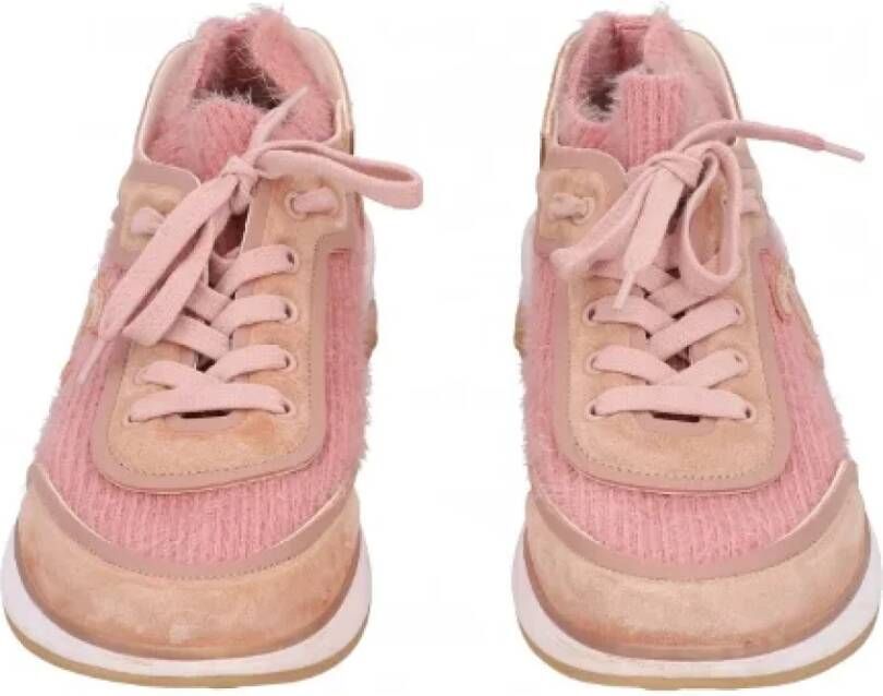Chanel Vintage Pre-owned Fabric sneakers Pink Dames