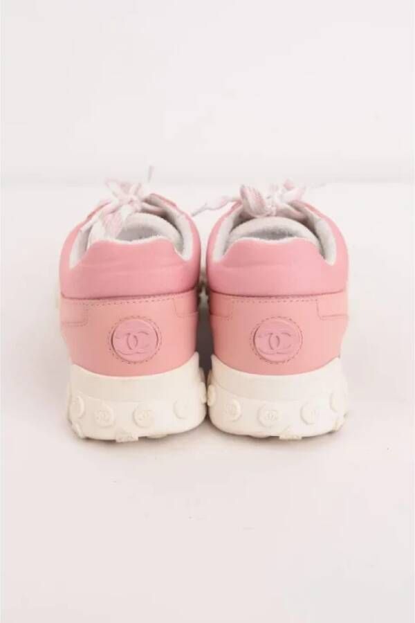 Chanel Vintage Pre-owned Fabric sneakers Pink Dames