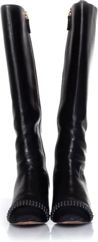 Chanel Vintage Pre-owned Leather boots Black Dames