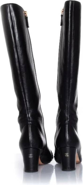 Chanel Vintage Pre-owned Leather boots Black Dames