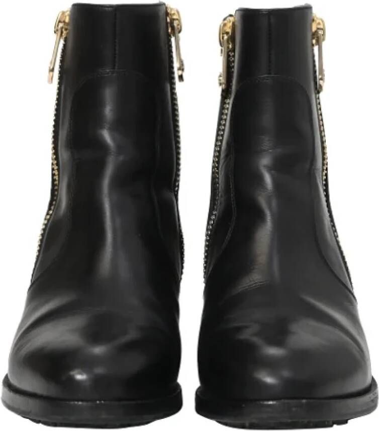 Chanel Vintage Pre-owned Leather boots Black Dames